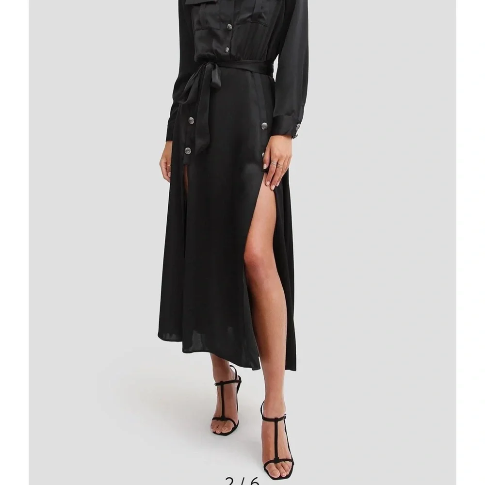 Silky shirt dress - Picture 3 of 6